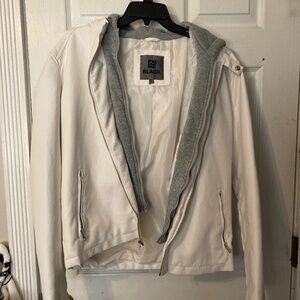 Small Gray and White Zip-up Jacket